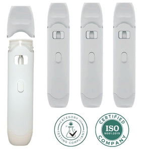 WHITE Ceramic Disposable Vape Cartridge - 1mL Tank | Creative Labz: Packaging Solutions WHITE Ceramic Disposable Vape Cartridge - 1mL Tank | Creative Labz: Packaging Solutions