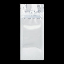Load image into Gallery viewer, WHITE/CLEAR | Pre-Roll Packaging Bags | Child Resistant | Resealable Mylar Bag  | 3&quot;x7.20&quot;