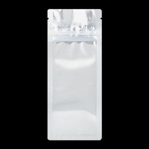 WHITE/CLEAR | Pre-Roll Packaging Bags | Child Resistant | Resealable Mylar Bag  | 3"x7.20"