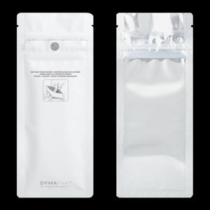 WHITE/CLEAR | Pre-Roll Packaging Bags | Child Resistant | Resealable Mylar Bag  | 3"x7.20"