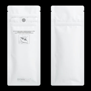 WHITE | Disposable Packaging Bags | Child Resistant | Resealable Mylar Bag  | 3"x7.20"