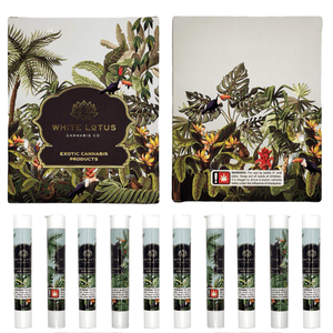 WHITE LOTUS Pre-Roll Box Set – Includes 10 Doob Tubes Per Box
