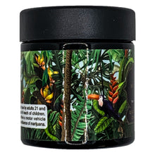 Load image into Gallery viewer, WHITE LOTUS | 3.5g Black Glass Jars | Child Resistant 8th Packaging