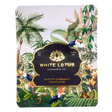 Load image into Gallery viewer, WHITE LOTUS | 3.5g Mylar Bag Box Combo | 8th Barrier Bag Packaging