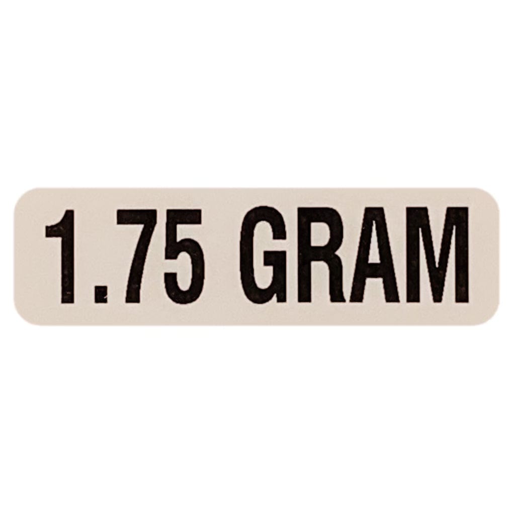 1.75 GRAM Weight Labeling Sticker | .75 x 2.25” | Creative Labz ...
