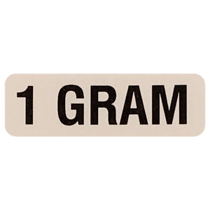 1 GRAM Weight Labeling Sticker | .75 x 2.25”