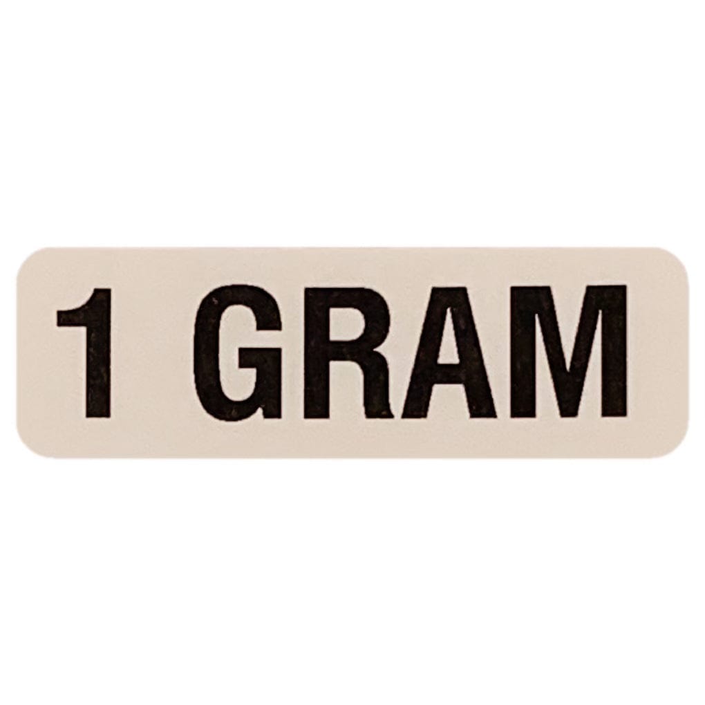 1 GRAM Weight Labeling Sticker | .75 x 2.25” | Creative Labz: Packaging ...