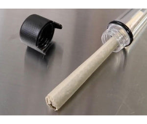 120mm Black Super Seal Pre-Roll Tubes Child Resistant Tamper Evident Packaging