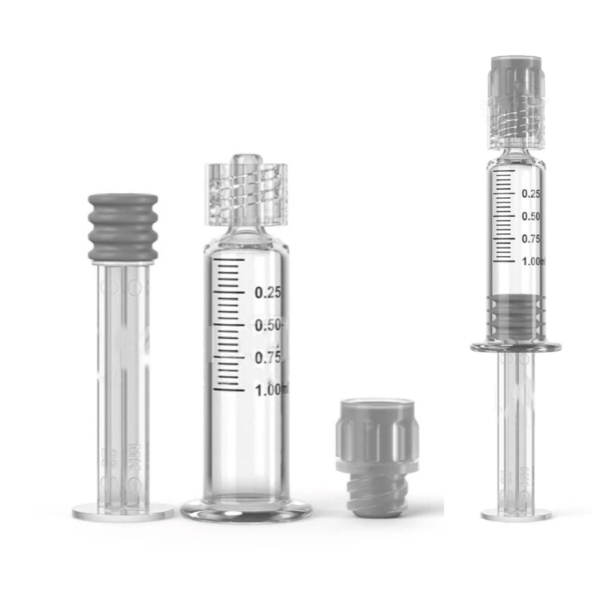 Glass Concentrate Applicator, Syringe, Luer Lock