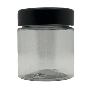 3.5g Clear Plastic Childproof 4oz 8th Jars