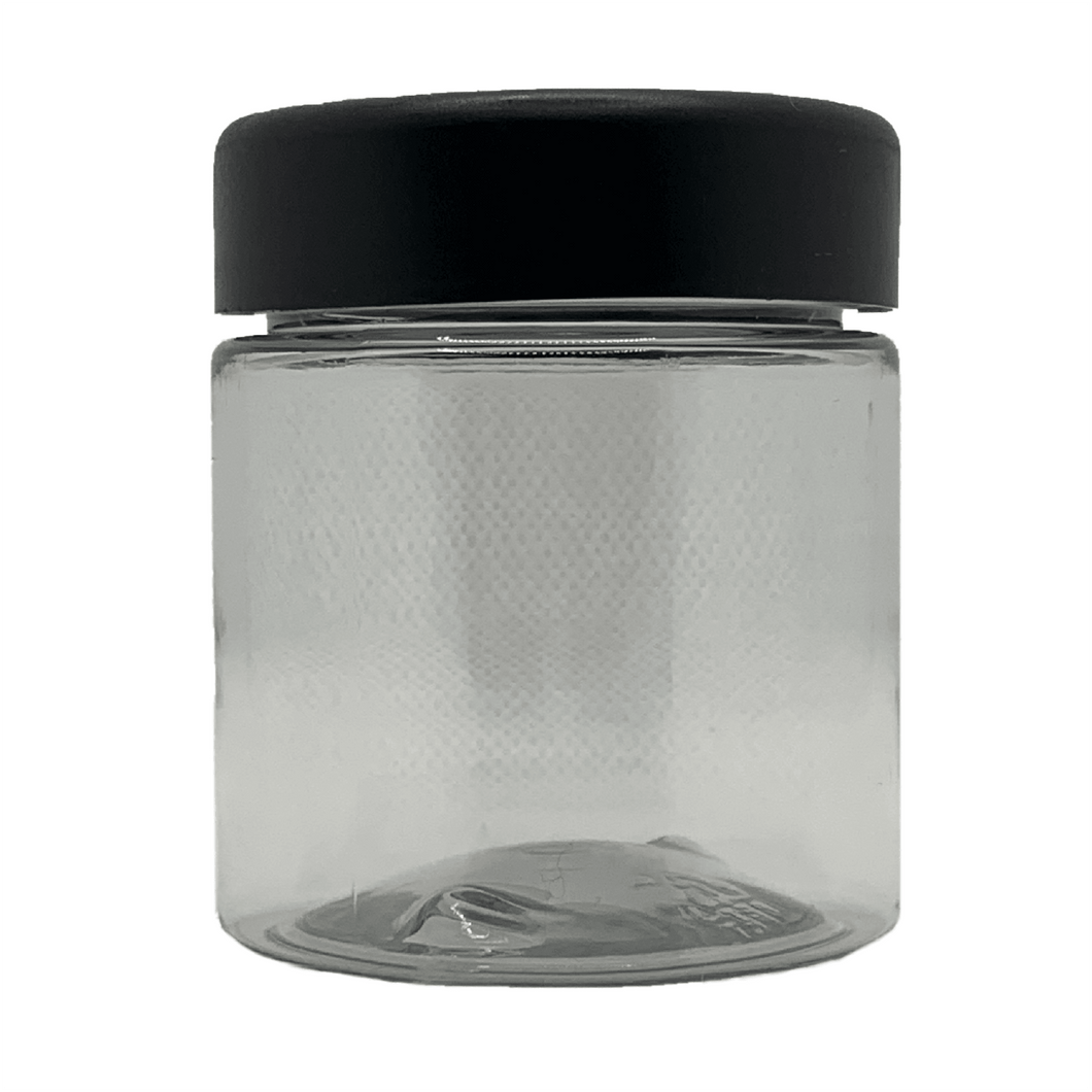 3.5g Clear Plastic Childproof 4oz 8th Jars