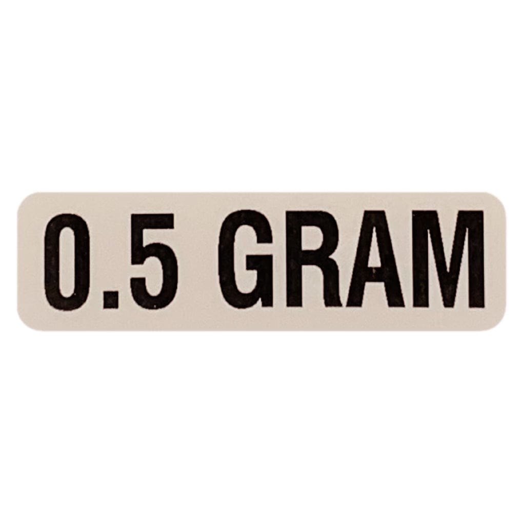 .5 GRAM Weight Labeling Sticker | .75 x 2.25” | Creative Labz ...