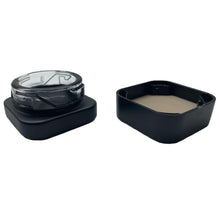 Load image into Gallery viewer, Black 5mL Glass Cube Jar Childproof Lid