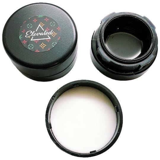 ELEVATED 7 mL Circular Black Childproof Glass Jar