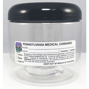 PENNSYLVANIA Cannabis State Warning Label | Strain Label | 3“ x 1“ | 500 Stickers