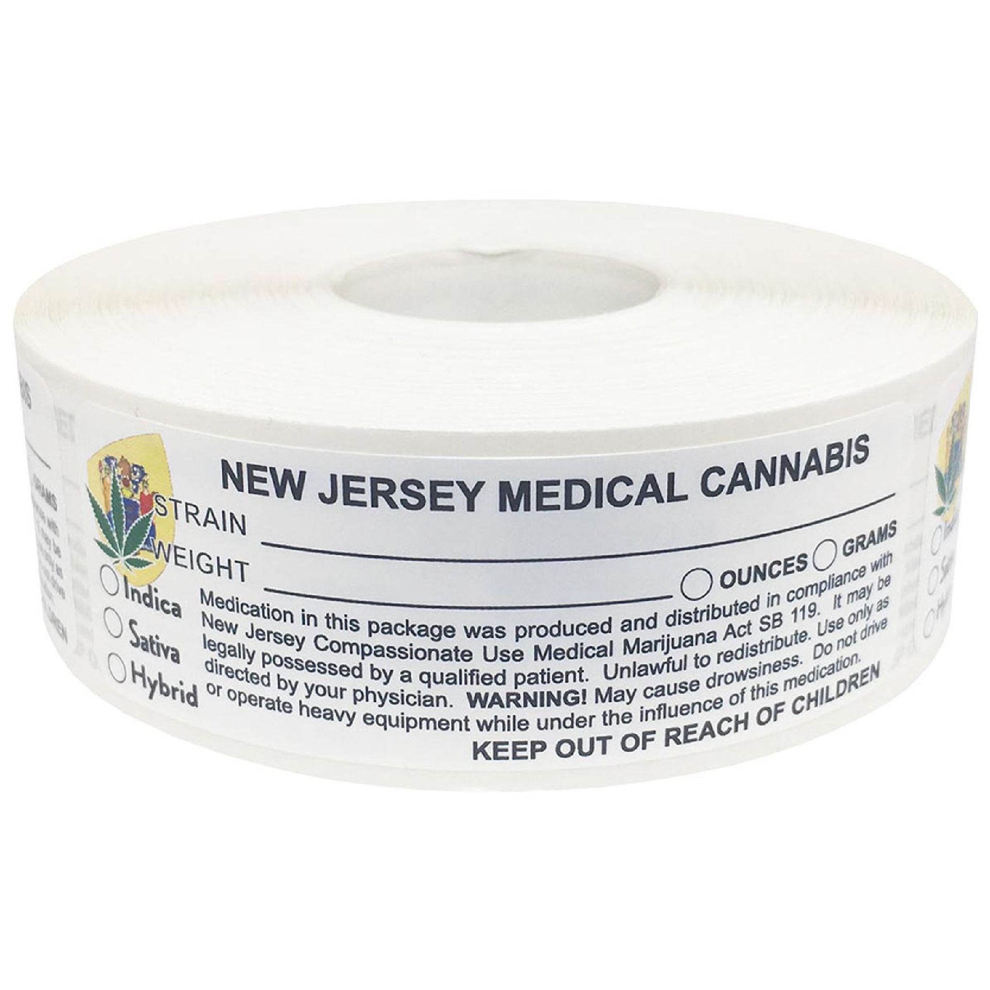 New Jersey Cannabis Sticker- New Jersey Decal – PhilaCarta