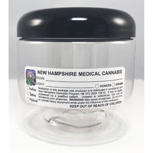 Load image into Gallery viewer, NEW HAMPSHIRE Cannabis State Warning Label | Strain Label | 3“ x 1“ | 500 Stickers