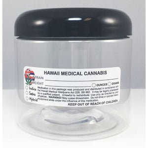 HAWAII Cannabis State Warning Label | Strain Label | 3“ x 1“ | 500 Stickers