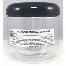 Load image into Gallery viewer, DELAWARE Cannabis State Warning Label | Strain Label | 3“ x 1“ | 500 Stickers