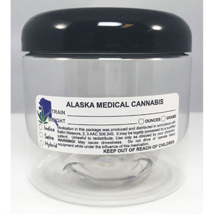 ALASKA Cannabis State Warning Label | Strain Label | 3“ x 1“ | 500 Stickers