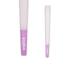 Load image into Gallery viewer, INDICA Purple Tipped 109 mm Pre-Rolled Cones - Refined White