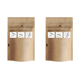 KRAFT PAPER 3.5g 8th Bags Mylar Child-Proof Resealable Barrier Bag Packaging 3.5 Gram