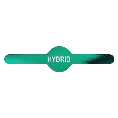 Metallic Green Hybrid Doob Tube Tamper Labels 0.6″ X 2.5″