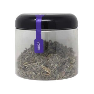 Metallic Purple Indica Cannabis Tamper Labels 0.5 x 2.75″