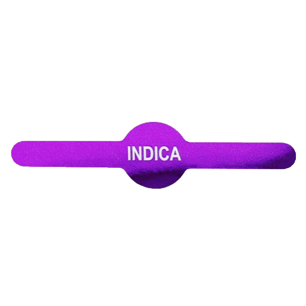 INDICA | Metallic Purple | Doob Tube Tamper Evident Labels 0.6″ X 2.5″