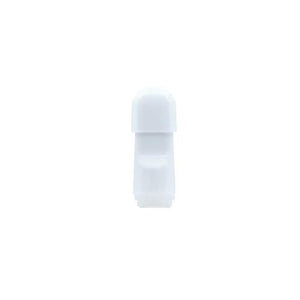WHITE  Locking Tip  Full Ceramic Glass Cartridge  1mL 510 Thread