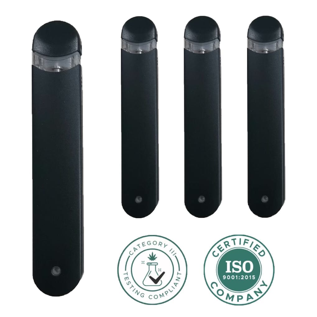 BLACK | Disposable Vape Cartridge | 1 mL | 280 mAh Rechargeable | Creative Labz: Packaging Solutions BLACK | Disposable Vape Cartridge | 1 mL | 280 mAh Rechargeable | Creative Labz: Packaging Solutions