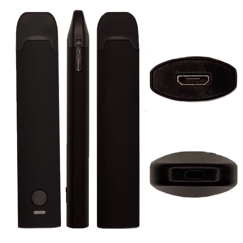 BLACK | Disposable Cartridge | 1 mL | Pre-Heat Button | Rechargeable | Creative Labz: Packaging Solutions BLACK | Disposable Cartridge | 1 mL | Pre-Heat Button | Rechargeable | Creative Labz: Packaging Solutions