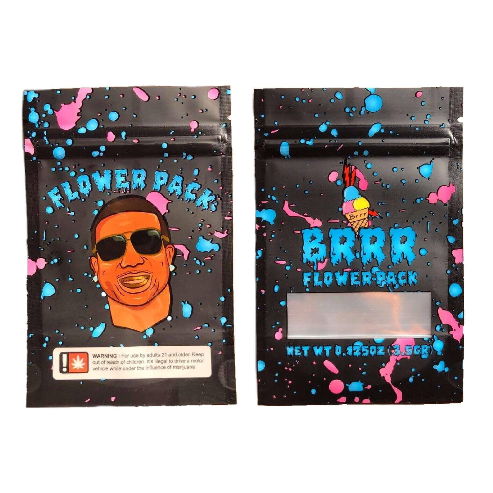 3.5g Mylar Bags | Resealable 8th Bag Packaging | BRRR | Creative