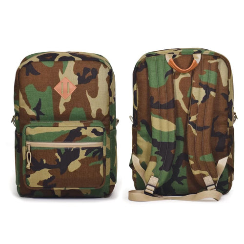 CAMO Smell Proof Book Bag | Carbon Lined | Insert Included