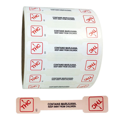 COLORADO | Cannabis Tamper Evident Jar Labels | 0.5 x 2.75″