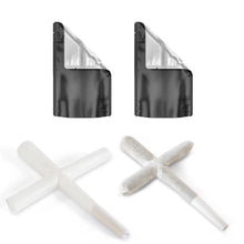 Load image into Gallery viewer, Cross Joint | Refined White | 109mm Pre-Roll Cone | 3 Gram Kingsize | W/ Black Mylar Bags