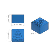 Load image into Gallery viewer, Cube Gummy Edible Mold | MASSACHUSETTES THC Symbol | 2.1 mL | Silicone