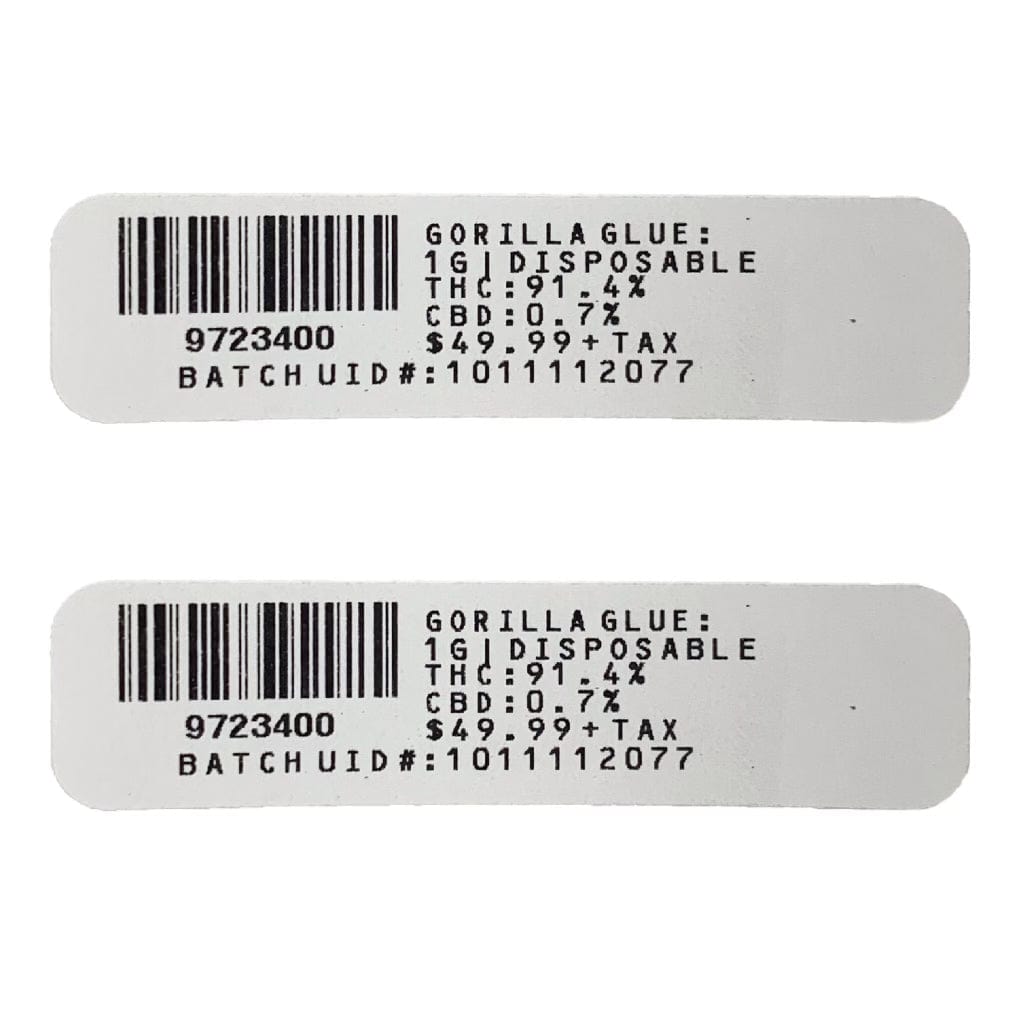 Disposable Vape Strain Labeling | .5 x 2”