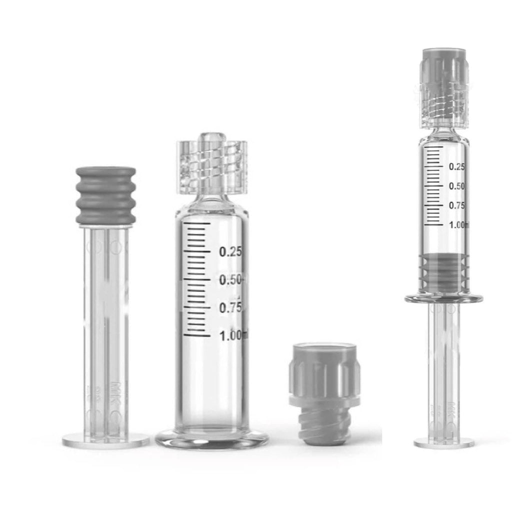 1 mL Luer Lock Glass Concentrate Applicator Syringe