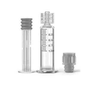 1 mL Luer Lock Glass Concentrate Applicator Syringe