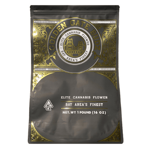 GOLDEN GATE BUDZ 448g LB. Bags Mylar Resealable Barrier Bag Packaging 1 Pound 448 Gram