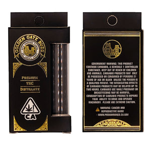 GOLDEN GATE BUDZ | 510 Cartridge Box Packaging | .5-1mL