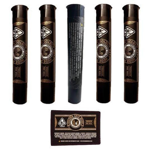 GOLDEN GATE BUDZ 116 mm Doob Tube Pre-Roll Packaging W Wrap Label