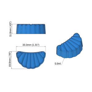 Gummy Edible Mold | ORANGE SLICE | 5 mL | Silicone