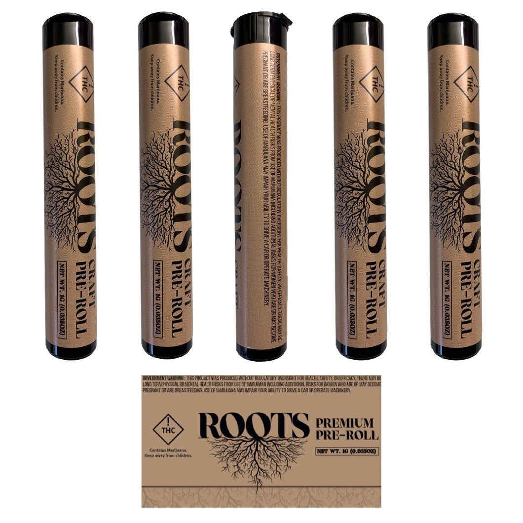ROOTS | Pre-Roll Packaging | Doob Tube 116 mm With Label