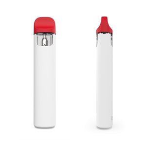 WHITE & RED, Disposable Vape Pen, Soft Touch 1 mL Tank