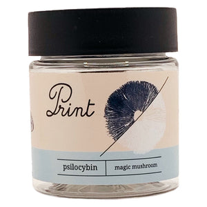 PRINT | 3.5g Clear Plastic Jars | Child Resistant | Magic Mushroom 8th Packaging
