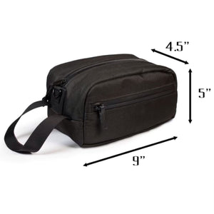 BLACK Smell Proof Toiletry Bag | Carbon Lined | SMALL