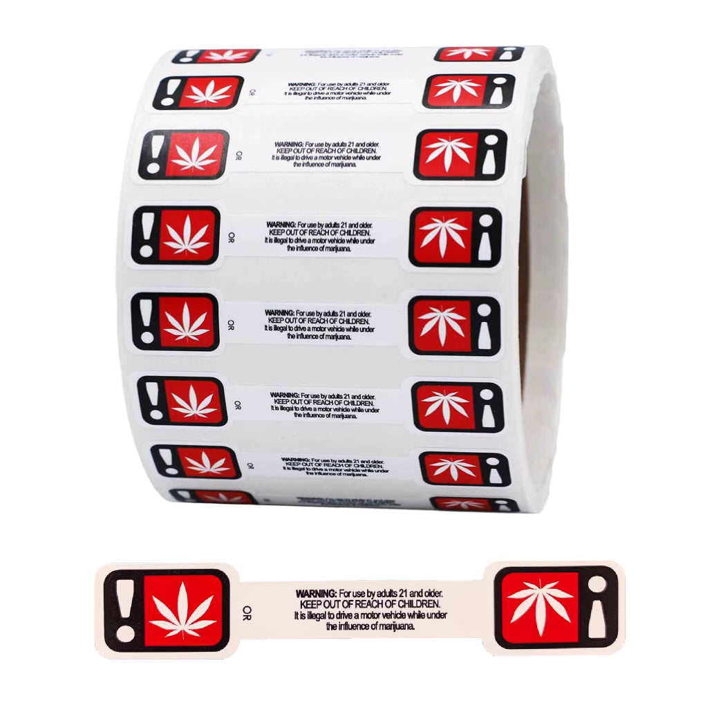 OREGON | Cannabis Tamper Evident Jar Labels | 0.5 x 2.75″