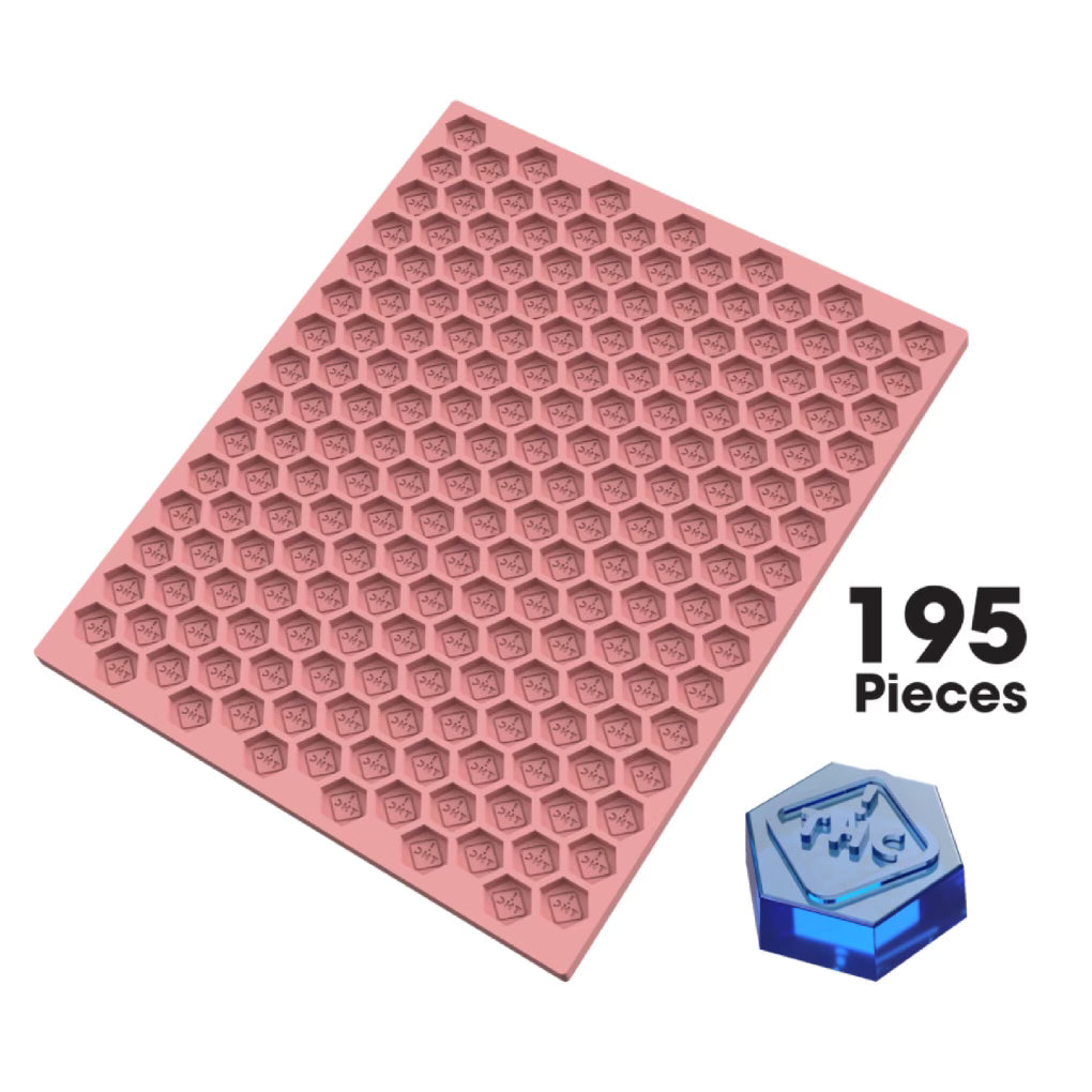 Hexagon Gummy Edible Mold, COLORADO THC Symbol, 2.8 mL